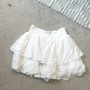 White fluffy skirt